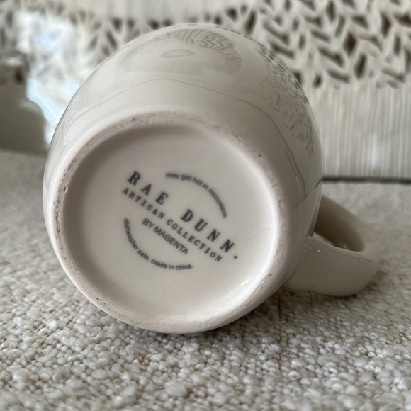 Rae Dunn MERRY CHRISTMAS Coffee Mug Red Interior Holiday - Picture 5 of 7